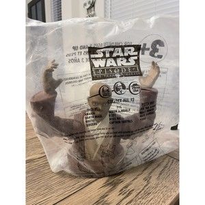 Vintage Star Wars Episode I Mace Windu Cup Topper 1999 Sealed